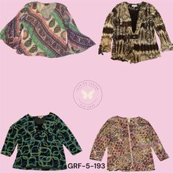 Frauen Y2K Floral Druck Polyester Freizeitbluse (G..