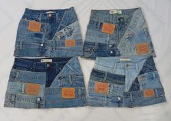 CR8622 UPCYCLED LEVI'S GÜRTELRÖCKE