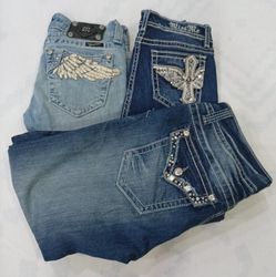 CR8630 VINTAGE MISS ME FLARE & STRAIGHT JEANS