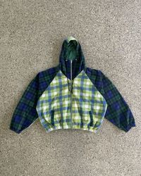Upcycled Patchwork Contrast Hoodie