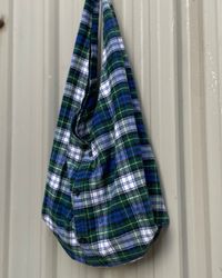 Upcycled Oxford Slouchy Bag