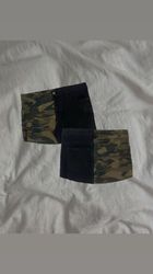 Upcycled Military Denim Skirt