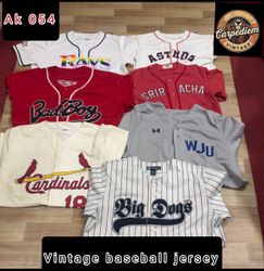 Vintage baseball jersey Ak 054