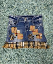 Upcycle Unbranded Denim Min Skirt (DV -05)