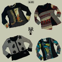 Y2K Colourful Retro Vibe Full Sleeve Tops (AA-870)