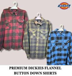 Premium Dickies Button Down Flannel Shirts