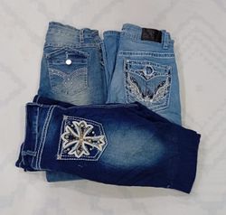 CR8649 Y2K FLARE JEANS