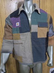 Upcycle Carhartt patchwork jacket