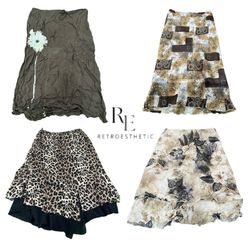 Y2K Cutesy vibe Girl Poly Skirts RE-3276