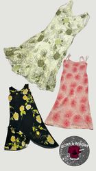 Y2K poly dress 12 pieces WR1503