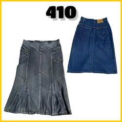 Designer denim skirt #410
