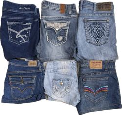 LEVI’S AND OTHER MIX BRANDS MINI SHORTS (AW 041)