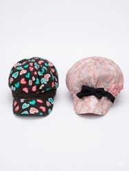 (FV-1497)     Y2K Heart Print Cap Bundle | Cute Ae..
