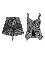 (FV-14866     Monochrome Y2K Clothing Bundle | Mes..