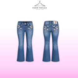 Y2K emblished Flared Jeans
