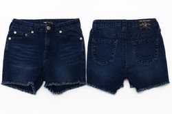 CR1674 UPCYCLED DENIM CUT-OFF SHORTS