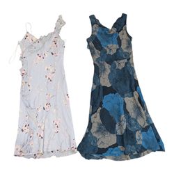 Angelcore Floral Silk Dress | Original Pure Silk V..