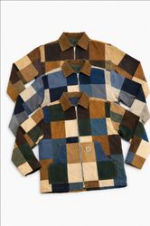 CR1681 UPCYCLED PATCHWORK WORKWEAR JACKET