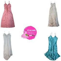 Y2K pastel long slip dresses