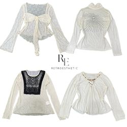 Y2K Natural Vibe Girl Full Sleeve Top RE-3283