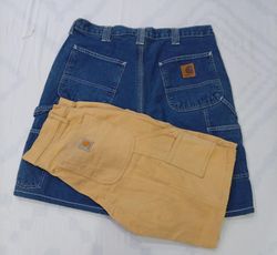 CR8656 UPCYCLED CARHARTT SHORTS