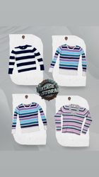 Y2K Retro Strip Sweater