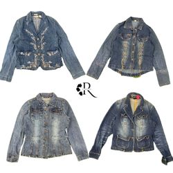 Y2K Era Cyber Girl Denim Jacket RW2030