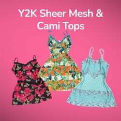 Y2K Sheer Mesh & Cami Tops - (21/05)