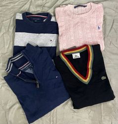 Ralph Lauren, Lacoste and Tommy Hilfiger Sweaters