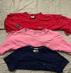 Ralph Lauren, Lacoste und Tommy Hilfiger Rundhals-..