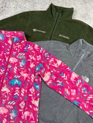 Mix branded fleece jacket