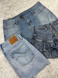 Jupe en denim mini Y2k
