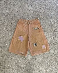 Upcycled Distressed Carhartt Shorts