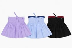 CR1694 UPCYCLED STRAPLESS PEPLUM TOP