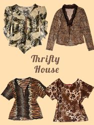 Y2k Dreamy Cheetah Print Tops(TH/413)