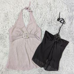 Fairycore Y2K Cami Bundle | Cute Lace Floral Stree..