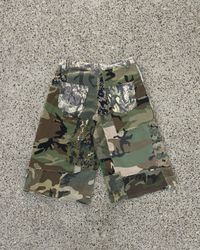 Upcycled Camo Patchwork Jorts