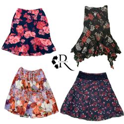 Y2K Era Cyber Girl Poly Midi Skirts RW-2034