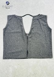 UPCYCLED Streetzip Cropped Top - EVR0556