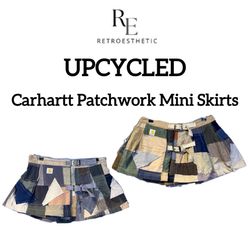 Upcycled Carhartt Patchworks Mini Skirts