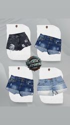 Y2K Distressed Denim Shorts