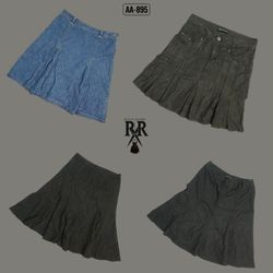 Y2K Britney Era Denim Midi Skirts (AA-895)