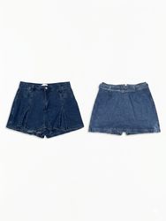 (FV-1522) Y2K Denim Mini Skirts