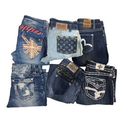 Vintage flared womens denim
