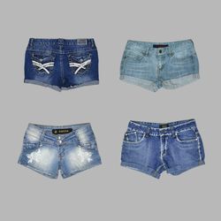 Y2K low rise shorts that bite