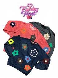 Upcycled Nike Flower Sweatshirt