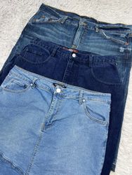 Jupes en denim Y2K mi-longues