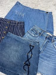 Jupes en denim mi-longues à la mode