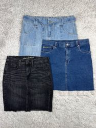 Jupes en denim Y2K mi-longues