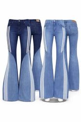 CR1698 Upcycled Flare Denim Jeans